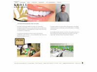 kroll-dentaltechnik.de Webseite Vorschau