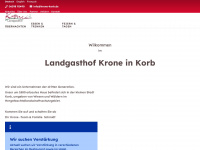 krone-korb.de Webseite Vorschau