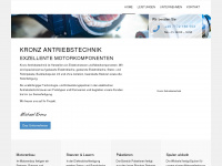kronz-antriebstechnik.de Webseite Vorschau