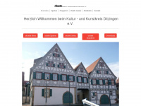 kultur-und-kunstkreis-ditzingen.de Webseite Vorschau