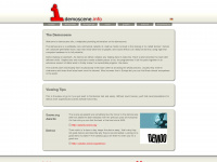 demoscene.info Webseite Vorschau