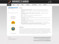 monkeysaudio.com Webseite Vorschau