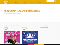 musikverein-rottenacker.de Webseite Vorschau