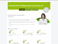 magnesium-ges.de Webseite Vorschau