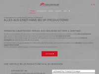 3p-productions.de Webseite Vorschau