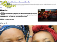 nobelwomensinitiative.org Webseite Vorschau