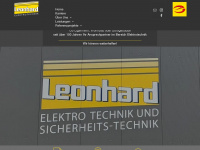 leonhard-elektrotechnik.de Webseite Vorschau