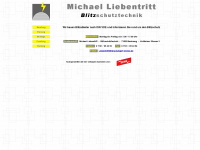 liebentritt-blitzschutz.de Webseite Vorschau
