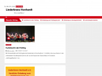 liederkranz-honhardt.de Webseite Vorschau