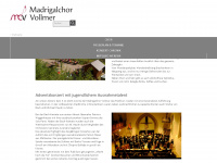 madrigalchor-vollmer.de Webseite Vorschau
