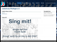 liederkranz-pfullingen.de Webseite Vorschau