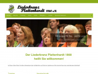 liederkranz-plattenhardt1868.de Webseite Vorschau