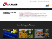 lienhard-tiefbau.de Webseite Vorschau