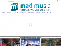 mad-music.de Webseite Vorschau