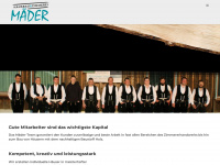 maeder-zimmerei.de Webseite Vorschau