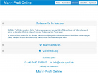 mahn-profi.de Webseite Vorschau