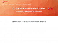 maier-elektrotechnik.de Webseite Vorschau