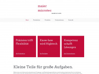 maier-microtec.de Webseite Vorschau