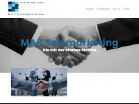 mak-telemarketing.ch Webseite Vorschau
