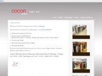 cocon-seide.com Webseite Vorschau