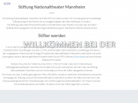 stiftung-nationaltheater-mannheim.de Webseite Vorschau