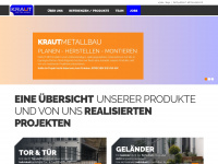 kraut-metallbau.de Webseite Vorschau