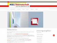 mse-elektrotechnik.de Webseite Vorschau