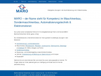 maro-technik.de Webseite Vorschau