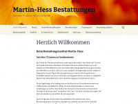 martin-hess-bestattungen.de Webseite Vorschau