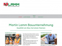 martinlamm-bau.de Webseite Vorschau
