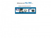 ma-tec.com Webseite Vorschau