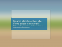 mauthe-maschinenbau.de Webseite Vorschau