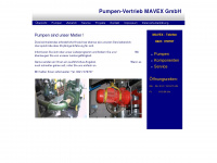 mavex-pumpen.de Webseite Vorschau