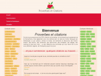 proverbes-citations.com Webseite Vorschau