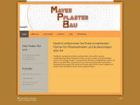mayer-pflaster-bau.de Webseite Vorschau
