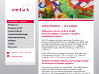 media-k.eu Webseite Vorschau