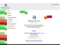 mediatio.de Webseite Vorschau