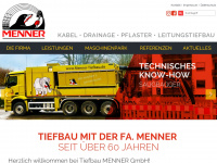 menner-tiefbau.de Webseite Vorschau