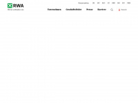 rwa.at Webseite Vorschau
