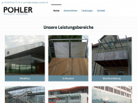 metallbau-poehler.de Webseite Vorschau