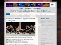 pdt-ballett.de Webseite Vorschau