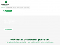 umweltbank.de Webseite Vorschau