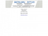 metallbau-zettler.de Webseite Vorschau