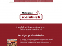 metzgerei-weinbuch.de Webseite Vorschau