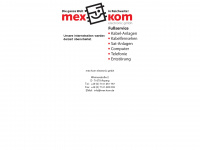 mex-kom.de Webseite Vorschau