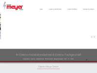 meyer-elektro.de Webseite Vorschau