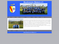 musikverein-maleck.de Webseite Vorschau