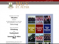 mgv-st-peter.de Webseite Vorschau