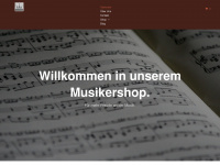 musikergeschenke.de Webseite Vorschau