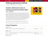 freiburg-grenzenlos-festival.de Webseite Vorschau